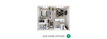 1 bedroom apartment floor plans in East Lansing, MI near Michigan State University | Valley Forge