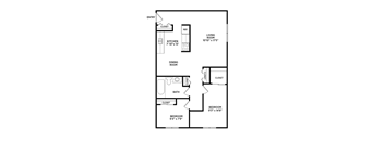 2 bedroom apartment floor plans in East Lansing, MI near Michigan State University | Valley Forge