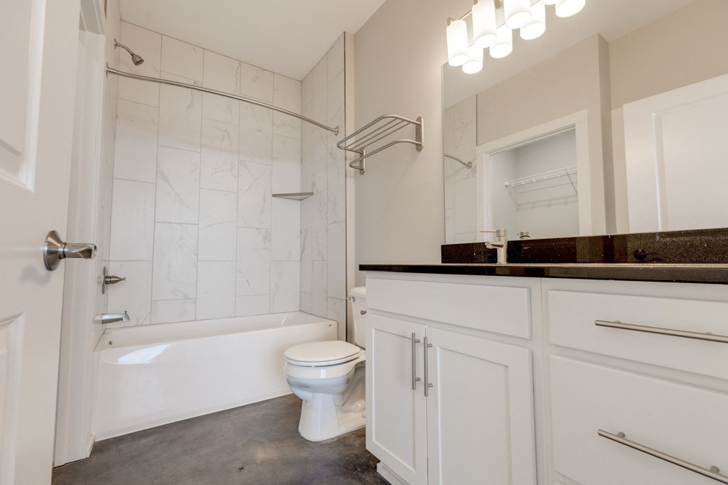 Bathroom Vista at the Heights of Eastwood Apartments near Eastwood Towne Center