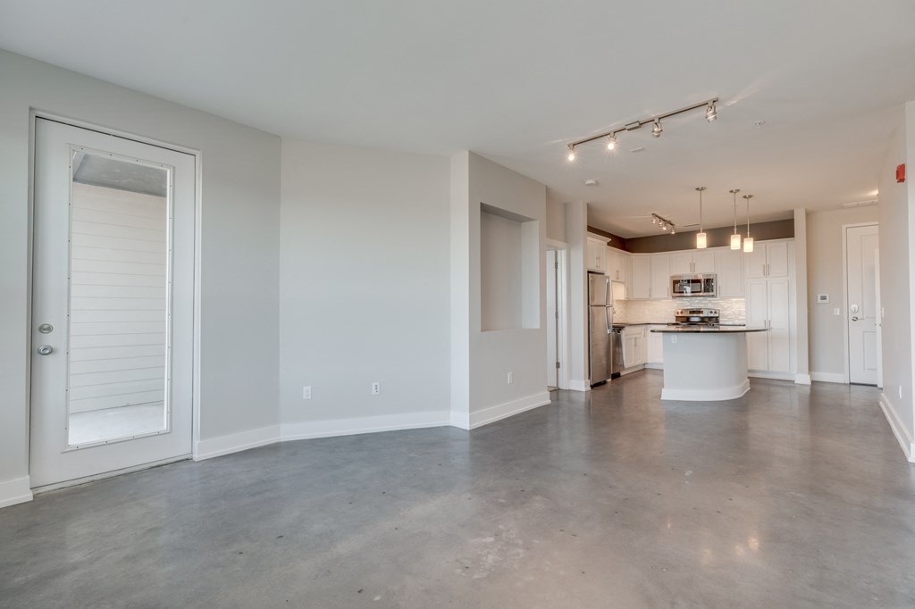 Living Room Vista at the Heights Apartments near Eastwood Towne Center