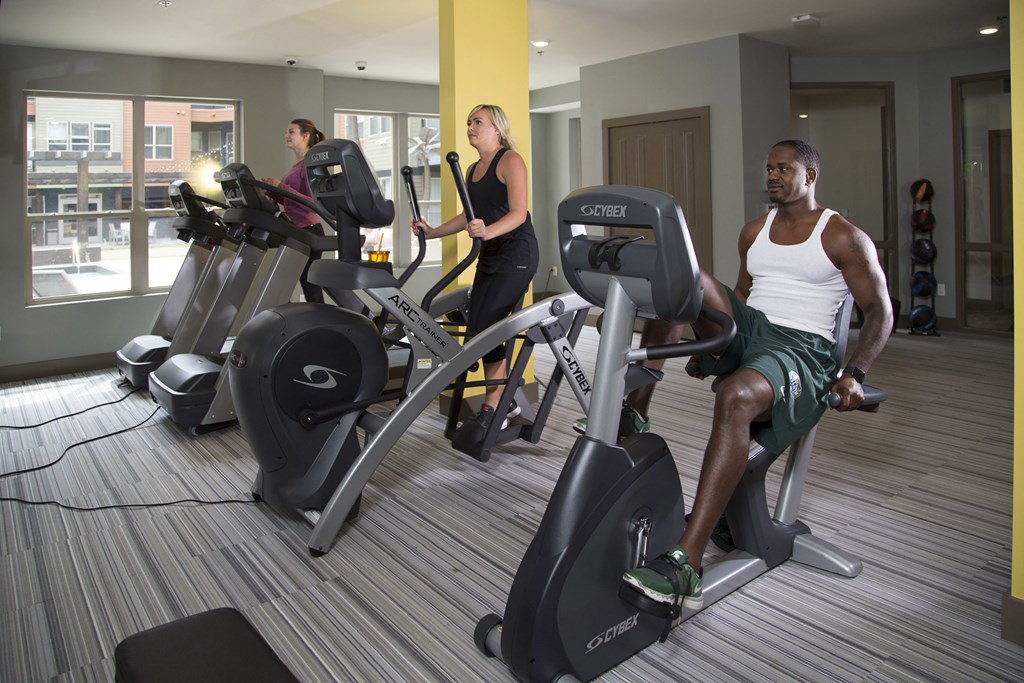Fitness Studio at the Heights Apartments near Eastwood Towne Center