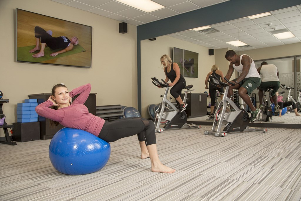 Fitness Studio at the Heights Apartments near Eastwood Towne Center