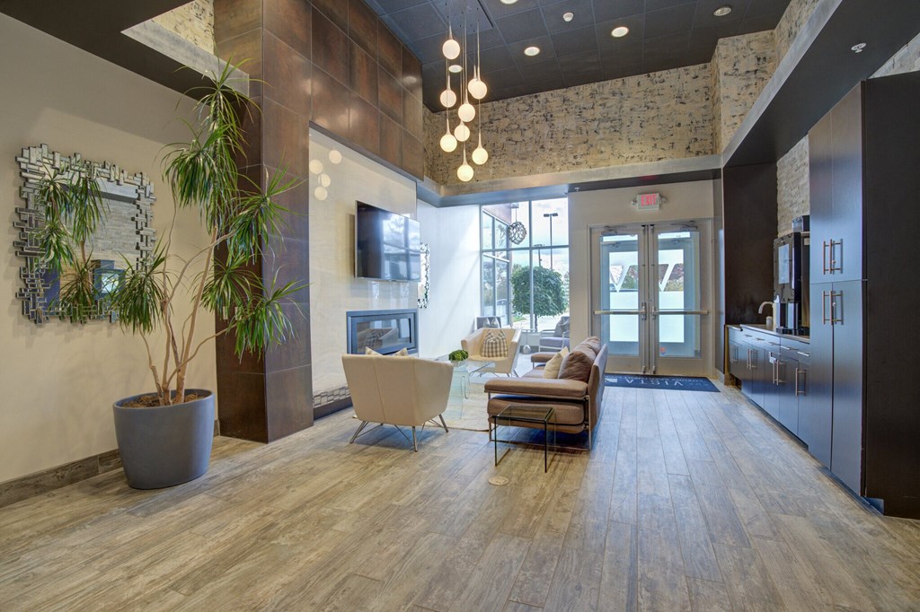 Entrance at Vista at the Heights Apartments near Eastwood Towne Center in Lansing MI