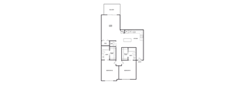 2 bedroom apartment floor plans in East Lansing, MI near Michigan State University | Waterbury Place