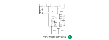 4 bedroom 4 bathroom floor plan at Waterbury Apartments in East Lansing near Michigan State University