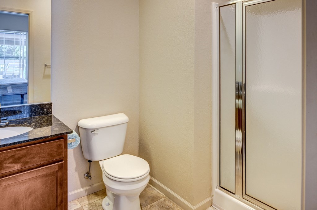 Bathroom at Waterbury Place Apartments in East Lansing near Michigan State University
