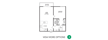 1 bedroom apartment floor plans in East Lansing, MI near Michigan State University | West Village