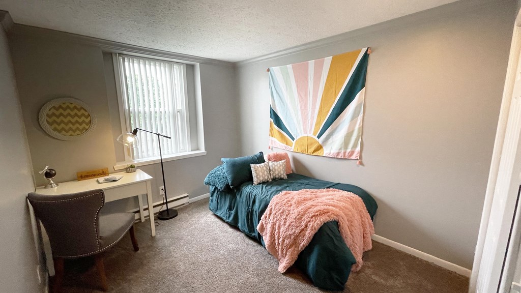 Spacious bedrooms in East Lansing Apartments near Michigan State University | Woodbrook Village Apartments