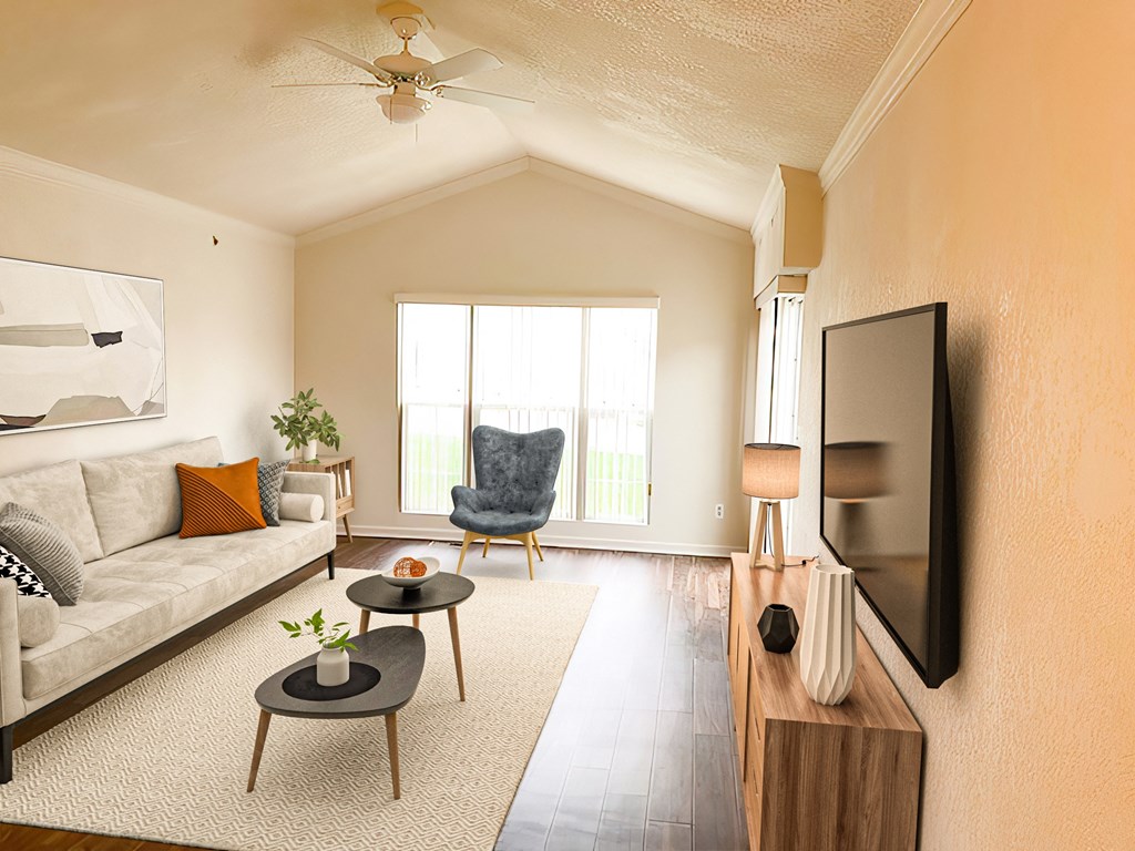 Spacious living room at Aberdeen of Brighton Apartments