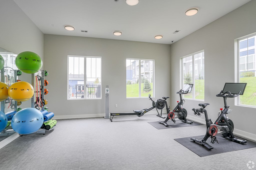 Gym in apartments in Traverse City | Bayview of Traverse City