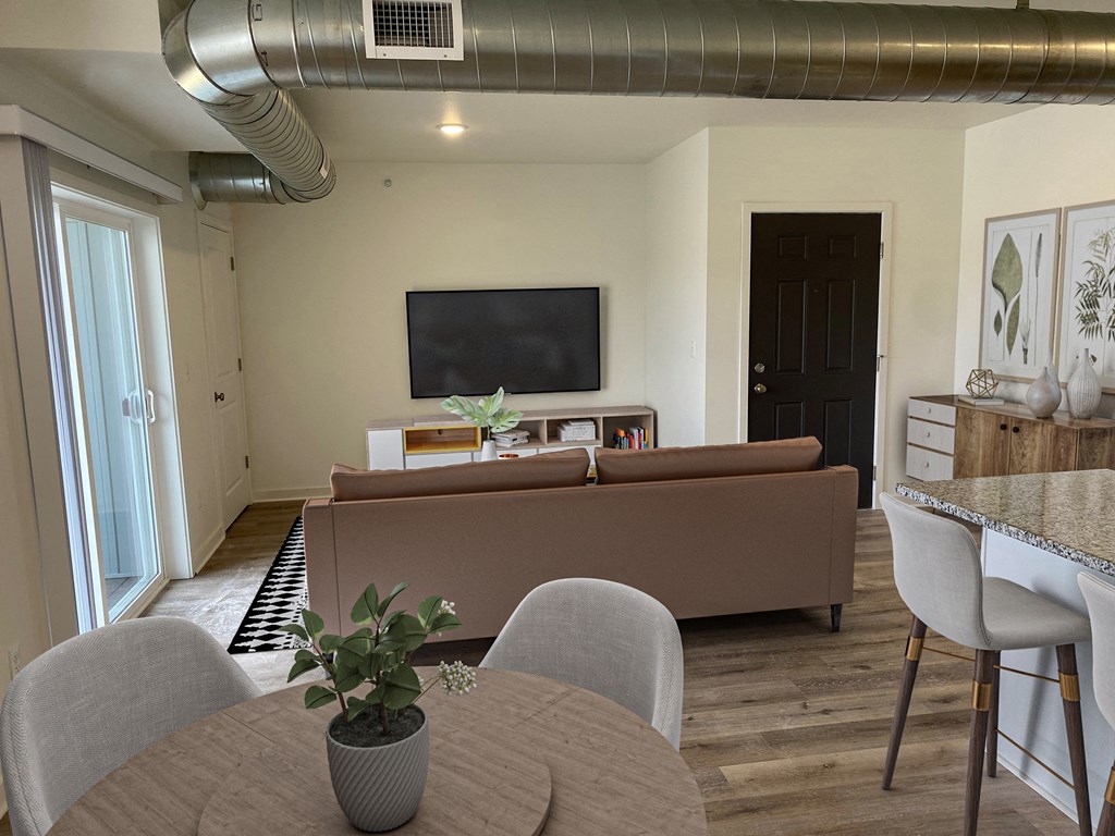 Living area at Elmwood Lake Apartments in Hudsonville MI