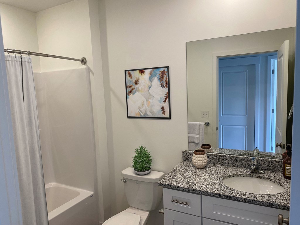 Bathroom at Elmwood Lake Apartments in Hudsonville MI