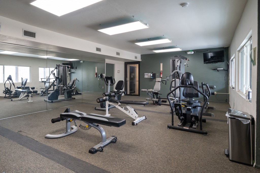 Fitness room at Alpine Slopes Apartments near Grand Rapids, MI