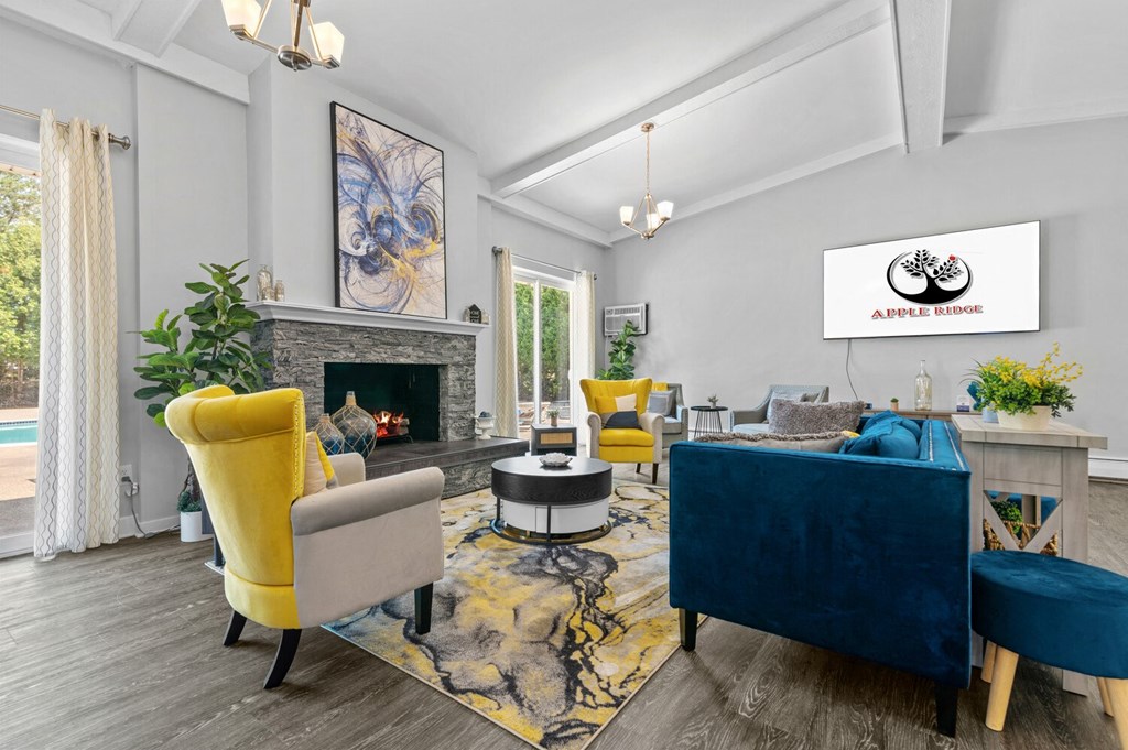 Fireplace Lounge at Apple Ridge Apartments - Livonia, MI, Livonia, MI