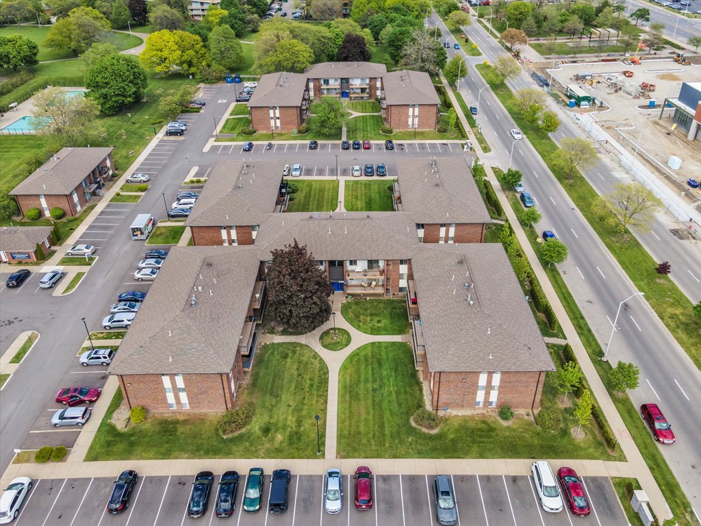 Aerial View at Lafayette Park Place, Detroit, MI