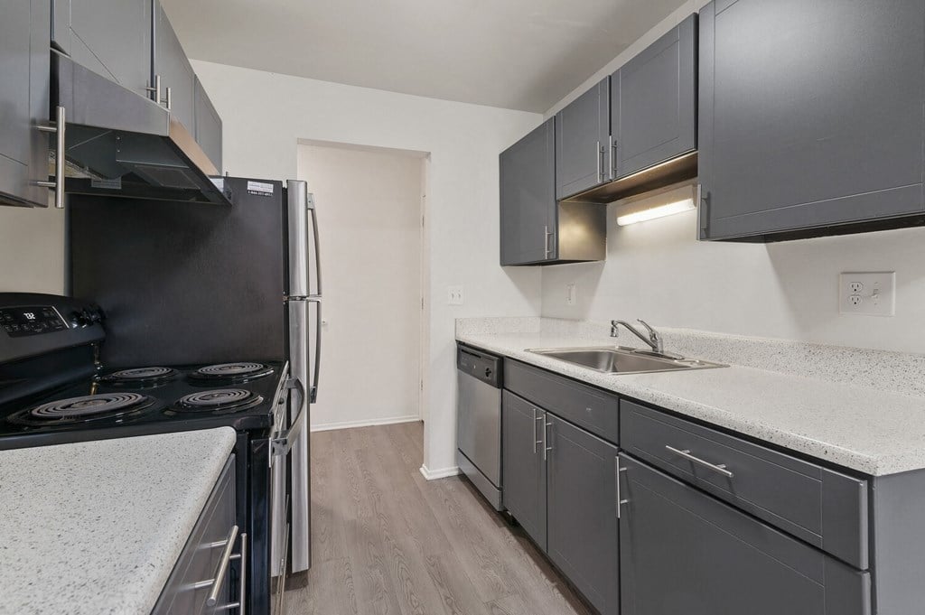 Renovated Kitchen at Lafayette Park Place, Detroit, MI, Detroit