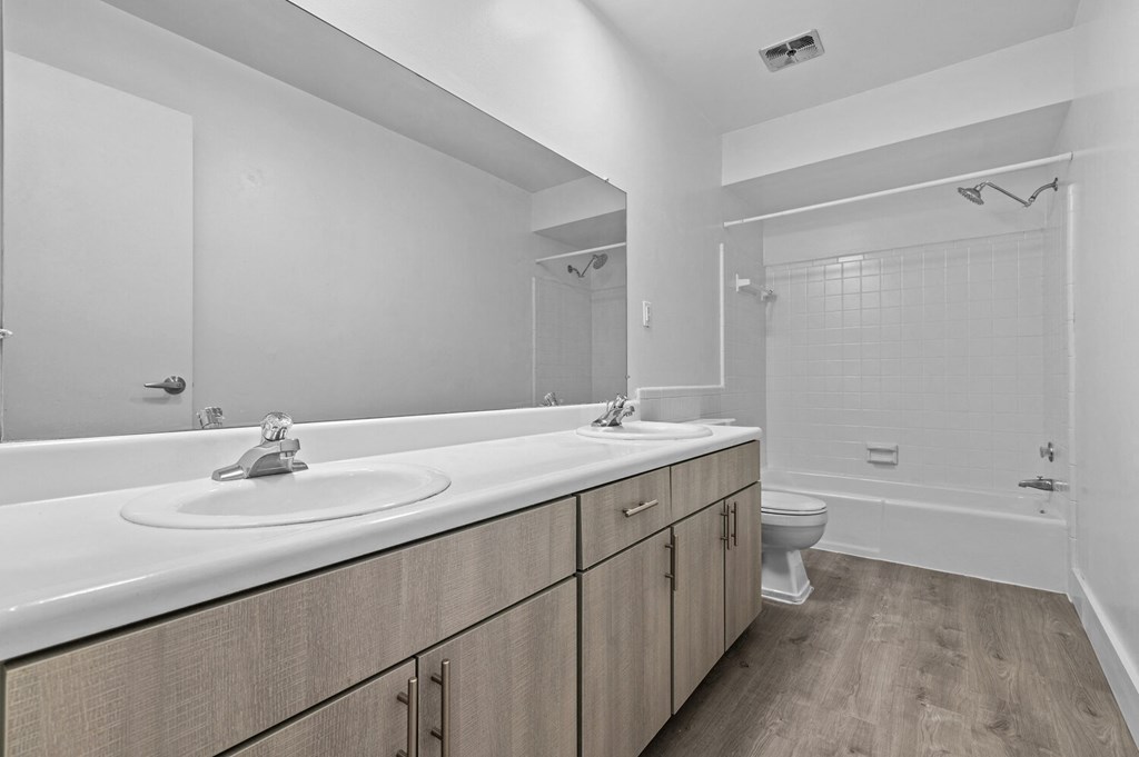 the preserve at ballantyne commons apartment bathroom with sink and toilet