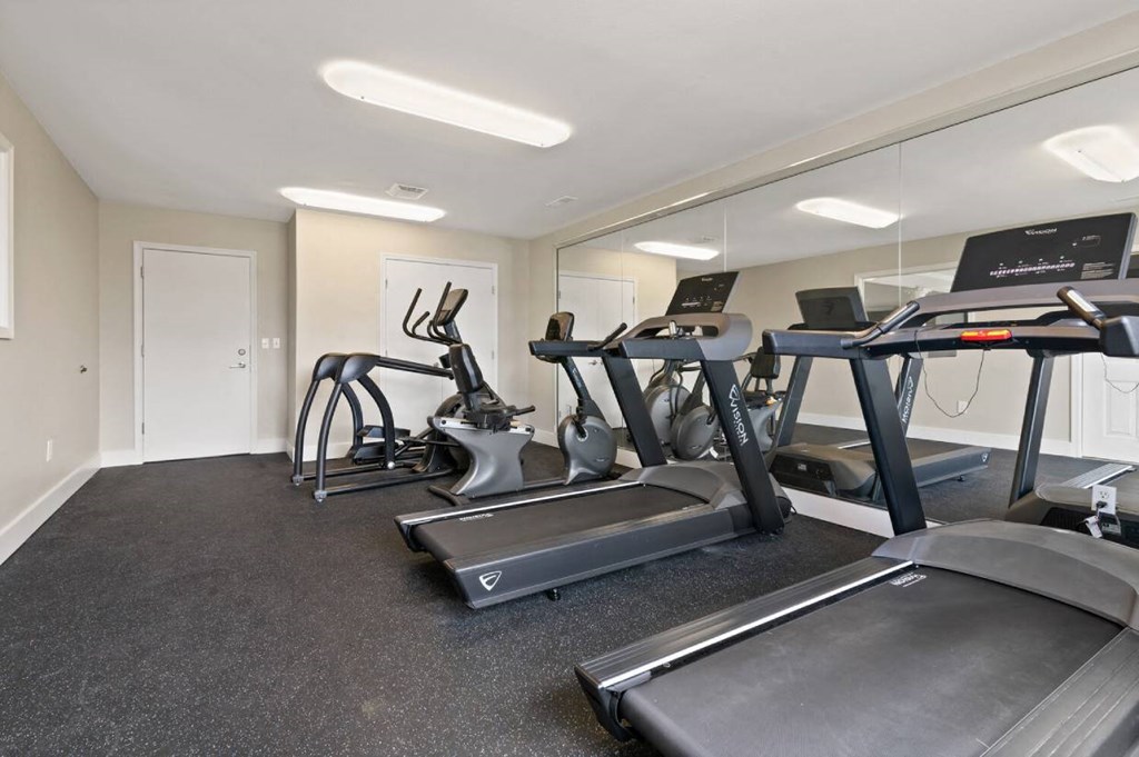 our apartments have a gym with plenty of equipment