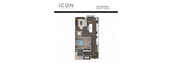 a floor plan  1 bedroom  one bath