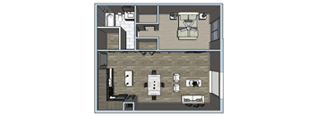 1 Bed / 1 Bath - Lake View