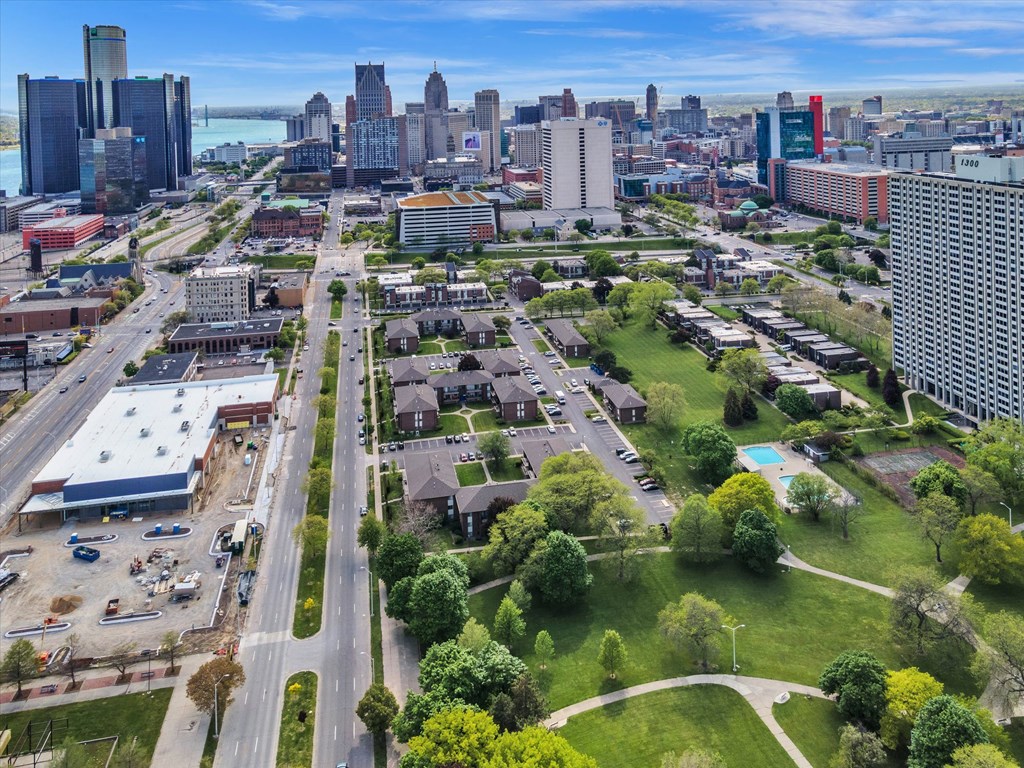 Detroit Skyline at Lafayette Park Place, Detroit, 48207