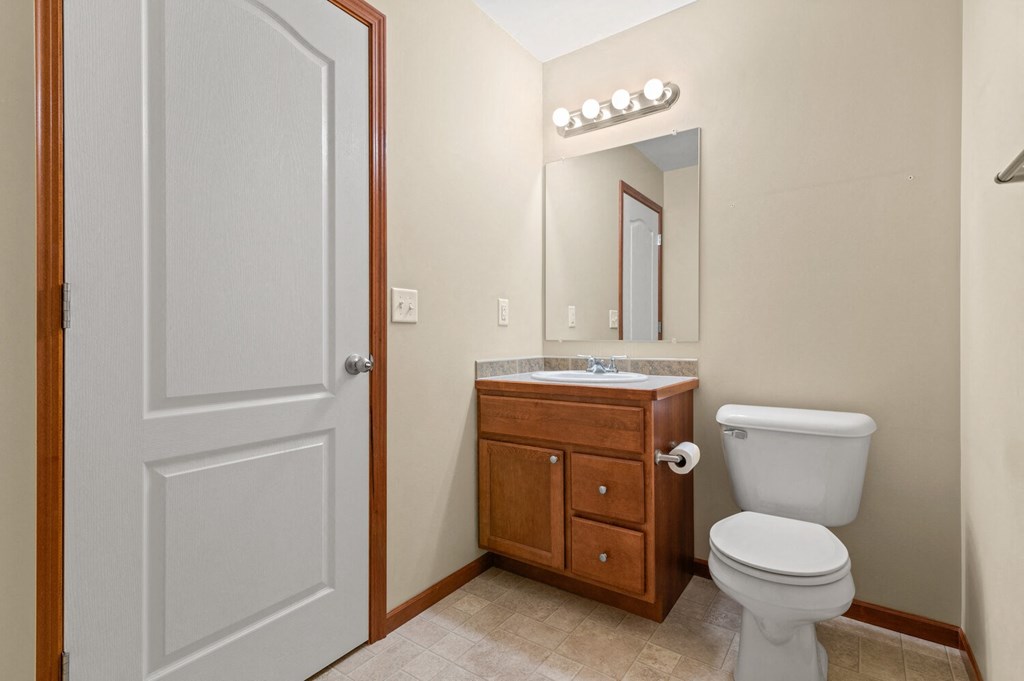 a bathroom with a toilet and a sink and a mirror
