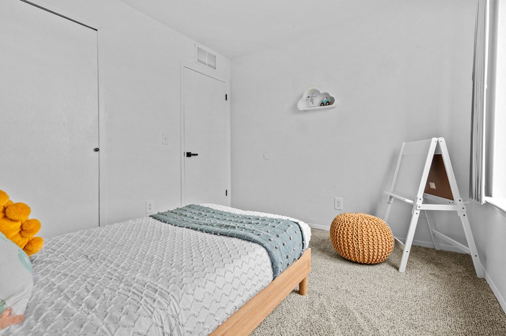Small Bedroom at Park On Canal Apartments, Michigan, 48038