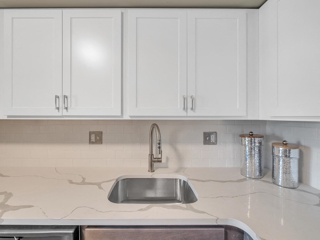 Sink With Faucet at Rochester Club Apartments - Rochester, MI, Rochester Hills