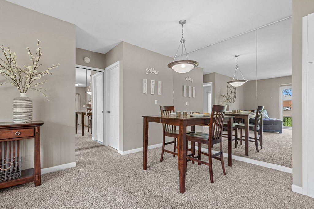 Elegant Dining Space at Apple Ridge Apartments - Livonia, MI, Michigan