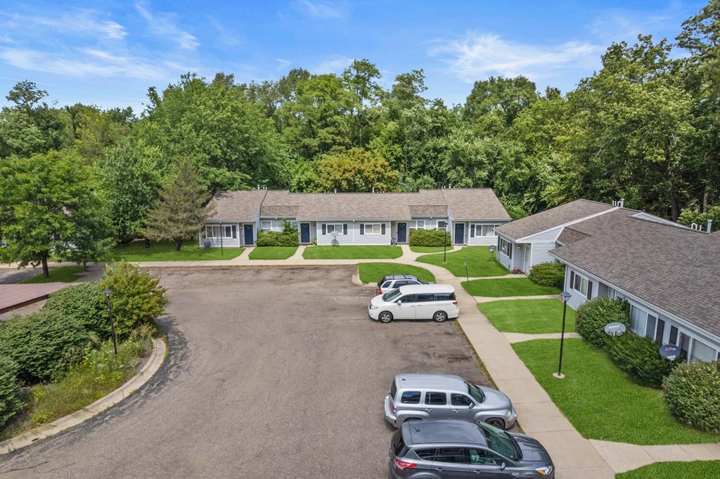 Top view at Parchment Point Townhomes & Apartments - Parchment, MI, Parchment, Michigan