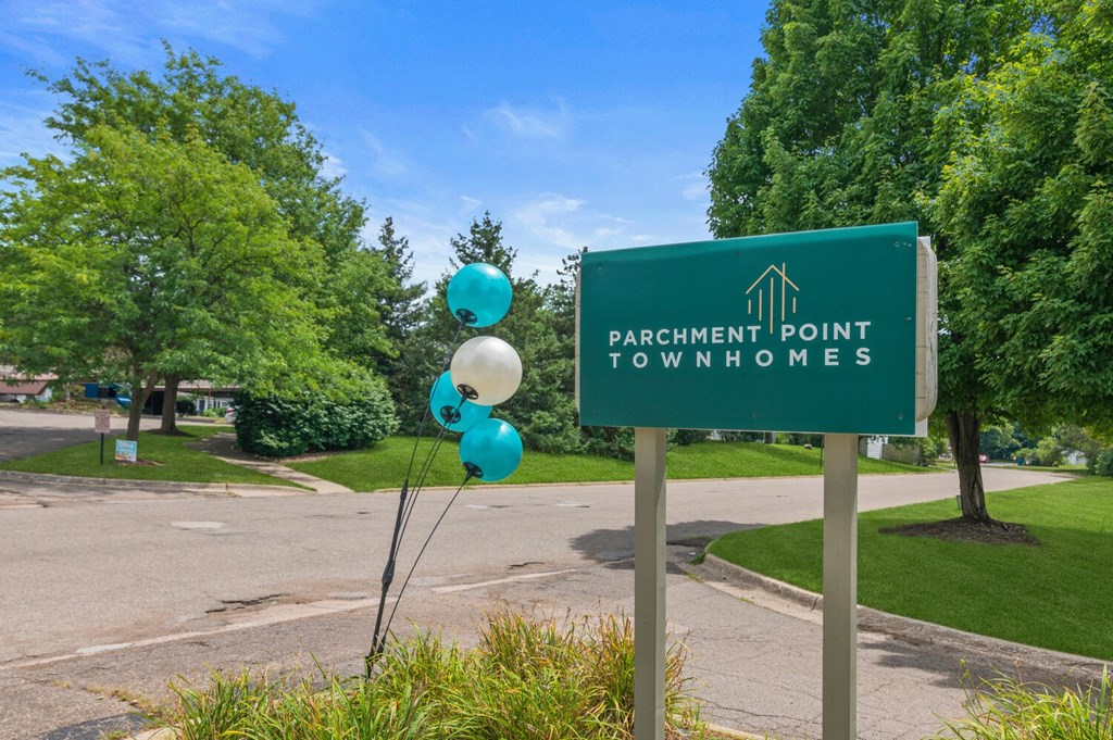 Entry sign at Parchment Point Townhomes & Apartments - Parchment, MI, Parchment