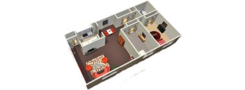 2 Bed | 1 Bath White