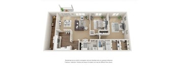 Andover Floor Plan at Edge At Farmington Hills - Farmington Hills, MI, Farmington Hills, 48334