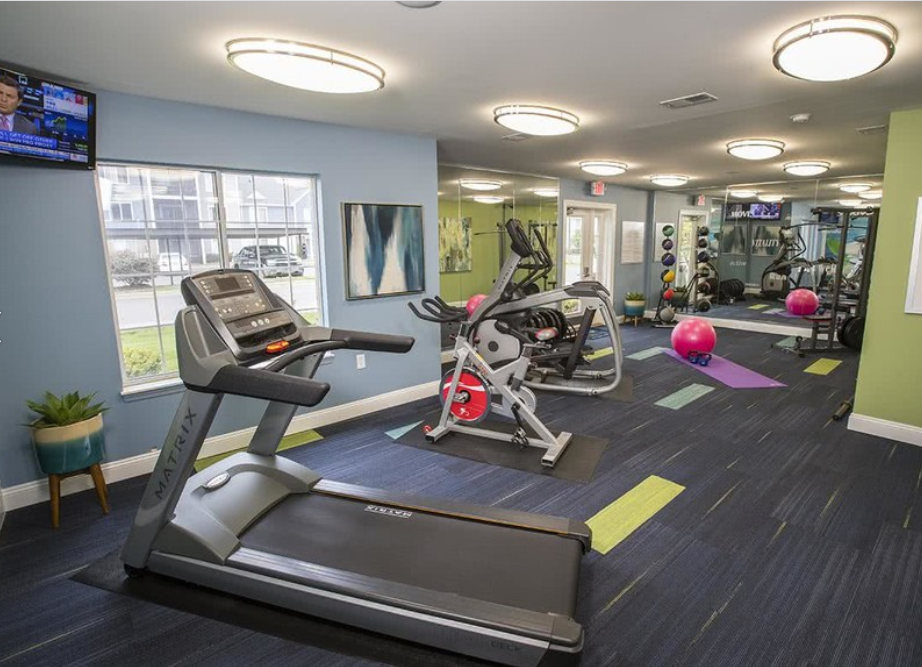 the gym at the apartments for rent