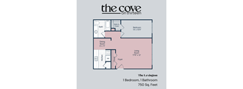 the floor plan of the cove athens apartments