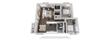 2 bed 1 bath B at Foote Hills Apartments - Grand Rapids, MI Apartments, Grand Rapids, MI, 49546