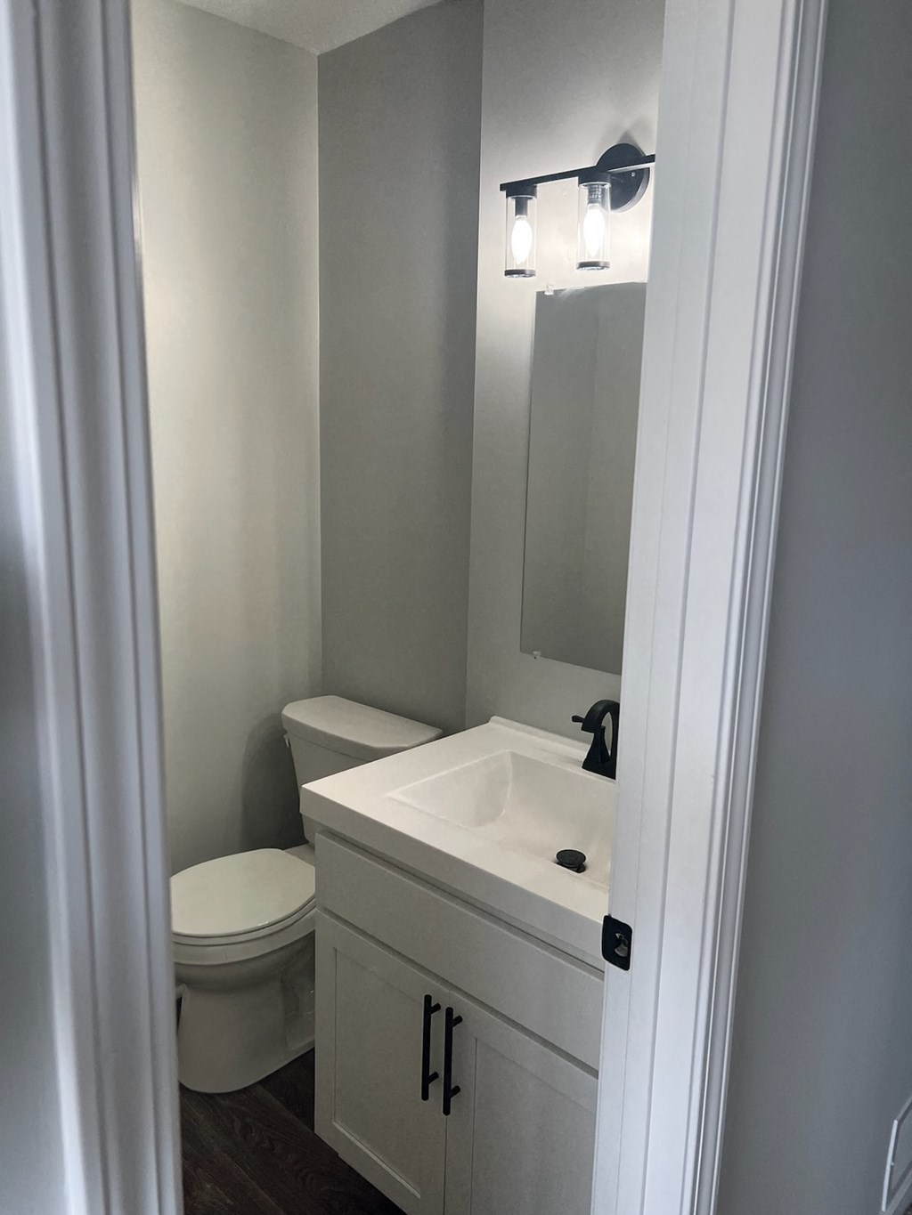 a small bathroom with a sink and a toilet