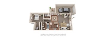 1 Bed | 1 Bath Ranch