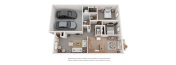 2 Bed | 1.5 Bath Ranch