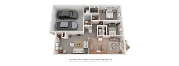 2 Bed | 1.5 Bath Ranch