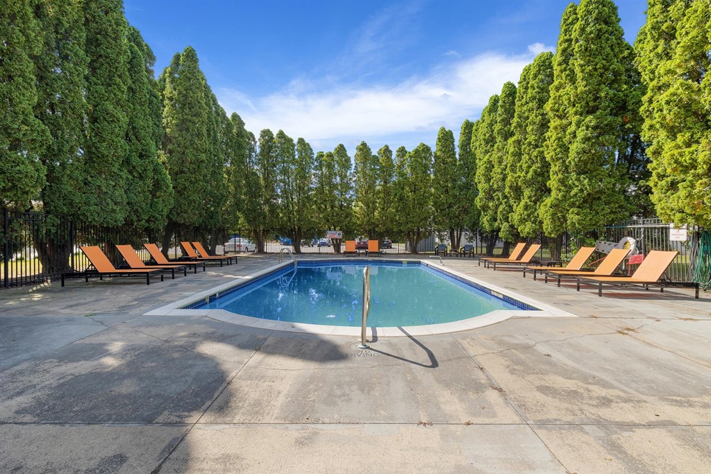 Pool at Town & Country Apartments - Wixom, MI, Wixom, Michigan