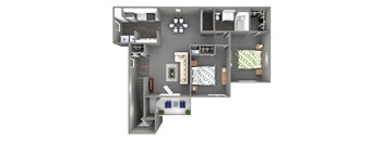 2 Bed - 1 Bath