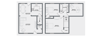 a blueprint of a floor plan of a house