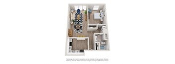 a stylized floor plan of a 2103 sqft apartment