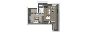 1 Bed / 1 Bath - Office