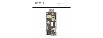 a floor plan of studio one party apt