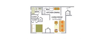 a floor plan of a small house
