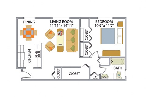 a floor plan of a house
