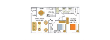 a floor plan of a house