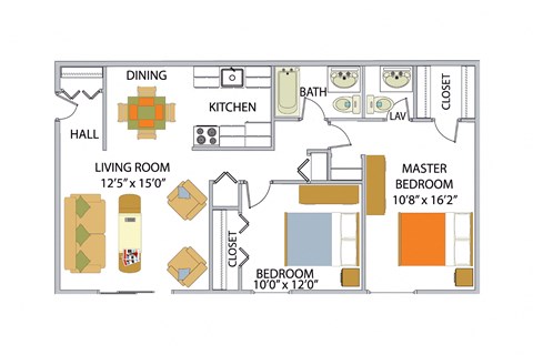 a floor plan of a house